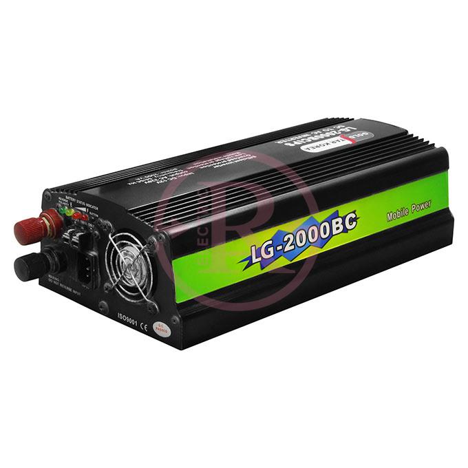 اینورتر شارژر مبدل برق باتری به برق شهر برند گلداستار توان 2kVA مدل LG-2000BC ( مبدل 12 ولت به 220 ولت ظرفیت 2000 ولت آمپر )